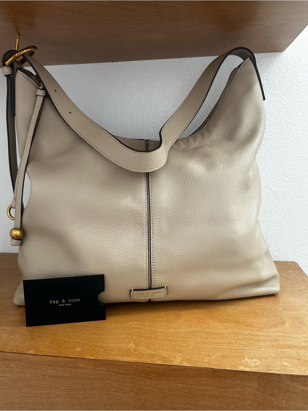 Rag & Bone leather Williamsburg hobo shoulder bag NWT